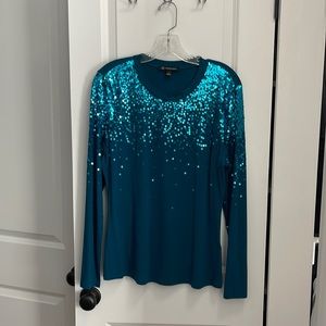Sequin dressy tshirt INC